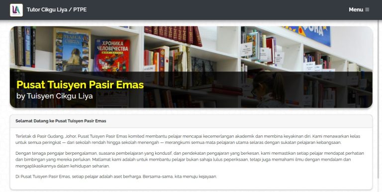 tuisyen pasir emas - Pusat Tuisyen Pasir Gudang & Cikgu Liya